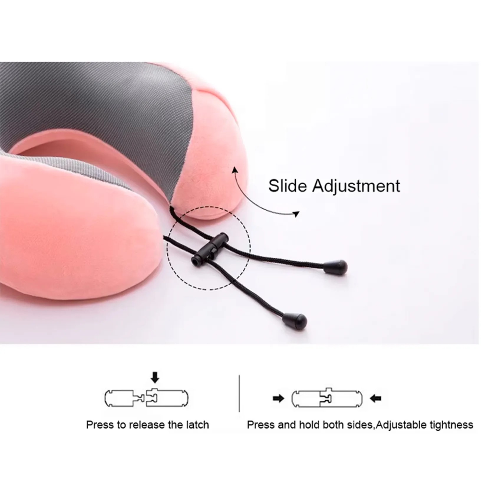 U-Shape Memory Foam Travel Pillow