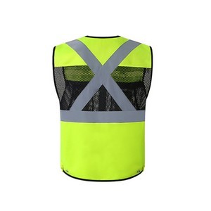 Reflective Safety High Visibility Mesh Vest with Pocket