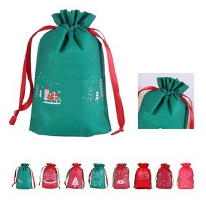 Christmas Drawstring Gift Bag