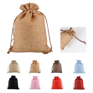 Recyclable Burlap Drawstring Gift Bag