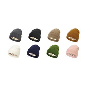 Satin Lined Winter Knit Cap