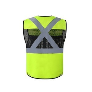 Reflective Safety High Visibility Mesh Vest with Pocket