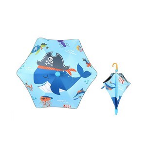 Rounded-Corner Anti-poke Cartoon Kids Umbrella