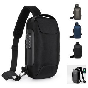 USB Anti Theft Protection Chest Bag