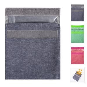 Reusable Bag with Magic Strip and Zip