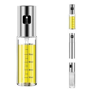 Stainless Steel Oil Sprayer Bottle with Large Press Button