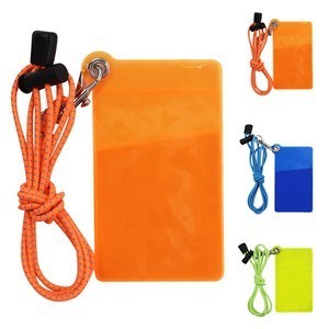 Translucent PVC Badge Holder with Lanyard