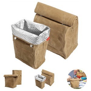 Insulated Waxed Canvas Lunch Bag