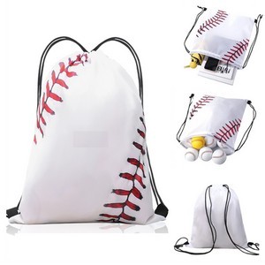 Baseball Drawstring Backpack