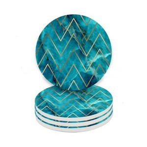 Car Ceramic Round Coaster