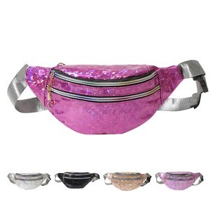 Holographic Neon PU Leather Fanny Pack