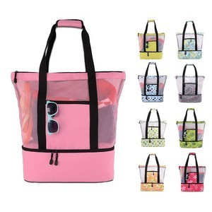 Oversized Tote Bag with Detachable Insulated Cooler