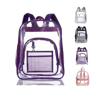 Clear PVC Backpack with Adjustable Straps