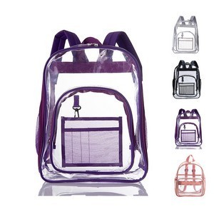 Clear PVC Backpack with Adjustable Straps