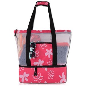 Oversized Tote Bag with Detachable Insulated Cooler