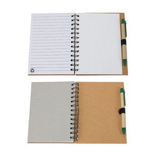 Mini Kraft Spiral Notepad With Pen