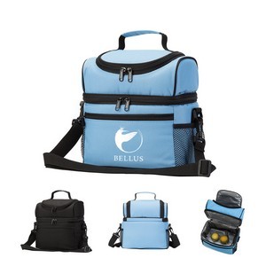 Double Layer Tote Lunch Cooler Bag