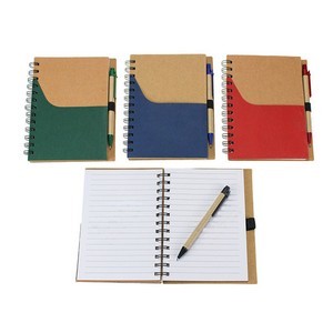 Mini Kraft Spiral Notepad With Pen