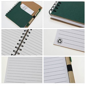 Mini Kraft Spiral Notepad With Pen