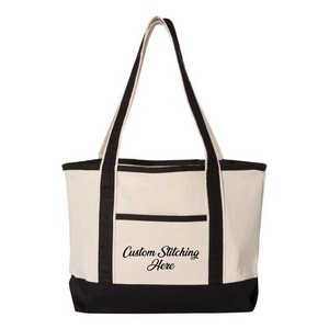 Canvas Boat Tote Bag w/ Reinforced Handle