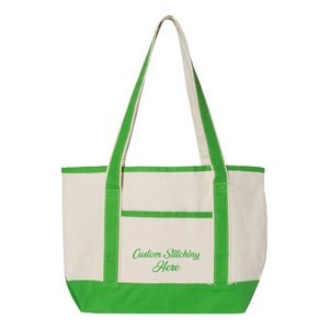 Canvas Boat Tote Bag w/ Reinforced Handle