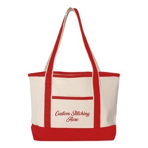 Canvas Boat Tote Bag w/ Reinforced Handle