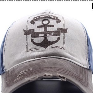 Distressed Vintage Cotton Baseball Cap