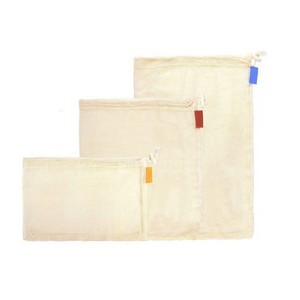 Cotton Mesh Drawstring Bag