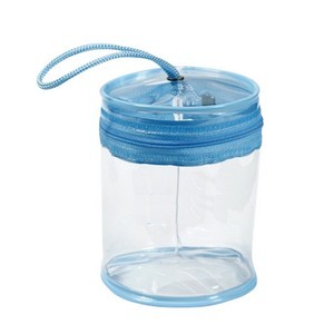 Transparent PVC Cylinder Drawstring Bag