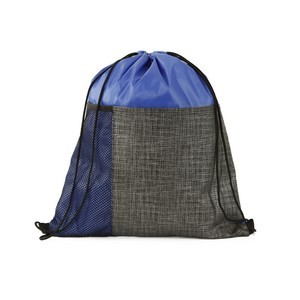 Etched Pocket Drawstring Bag