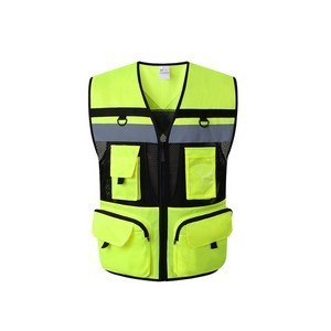 Reflective Safety High Visibility Mesh Vest with Pocket
