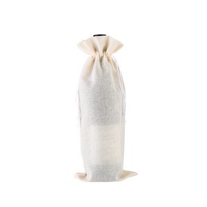 Reusable Burlap Wine Bottle Pouch