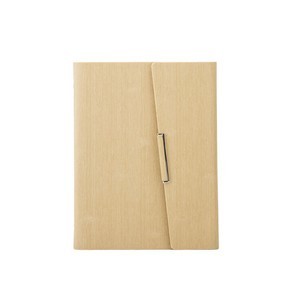 PU Leather Binder Notebook with Pen Holder & Card Pockets