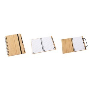 Eco-Friendly Bamboo Notebook Set with Pen