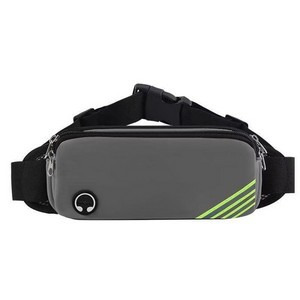 Elastic Running Fanny Pack with Separate Pocket and Headphone Jack