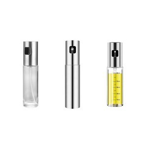 Stainless Steel Oil Sprayer Bottle with Large Press Button