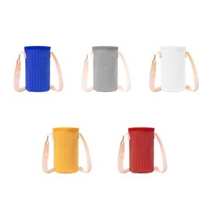 Insulated Can Holder with Adjustable Strap and Detachable Cover