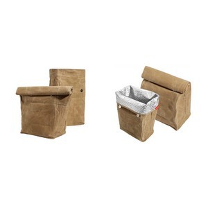 Insulated Waxed Canvas Lunch Bag