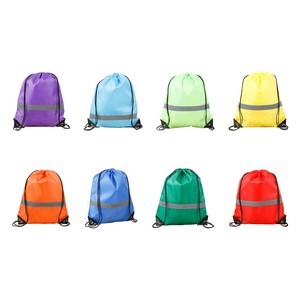 Reflective Drawstring Backpack