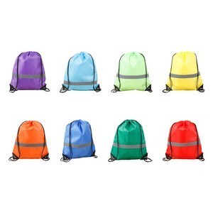 Reflective Drawstring Backpack
