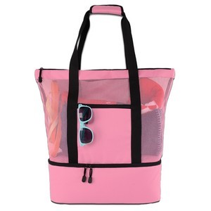 Oversized Tote Bag with Detachable Insulated Cooler