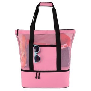 Oversized Tote Bag with Detachable Insulated Cooler