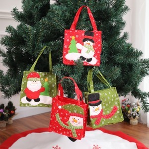 Christmas Santa Claus Snowman Candy Bag