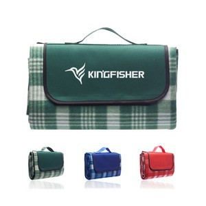 Plaid Roll Up Picnic Blanket