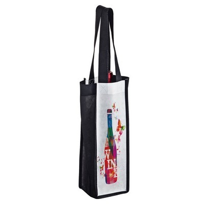 Non-Woven Sublimated 1 Bottle Wine Bag