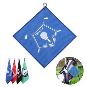 Quick-Dry Golf Towel with Carabiners