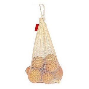 Cotton Mesh Drawstring Bag