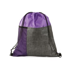 Etched Pocket Drawstring Bag