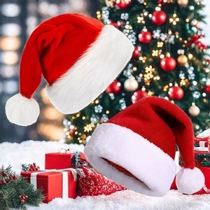 Polyester Christmas Santa Beanie
