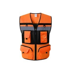 Reflective Safety High Visibility Mesh Vest with Pocket